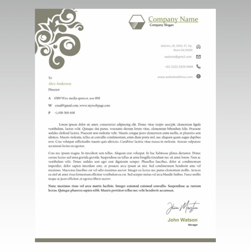 Επιστολόχαρτο εταιρείας